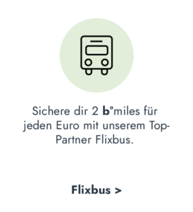 b°miles bei bonusmiles Top-Partner Flixbus